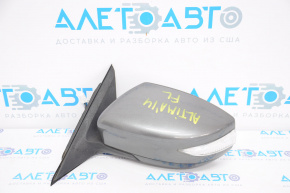 Left side mirror complete Nissan Altima 13-18 5 pins, turn signal, graphite