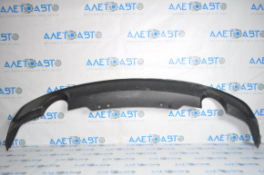Rear bumper lip Chevrolet Malibu 13-15 for 2 pipes, rubbed, bending of fastening, scratches
