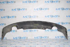 Rear bumper lip Chevrolet Malibu 13-15 for 2 pipes, rubbed, bending of fastening, scratches