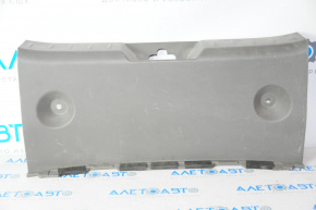 Nissan Leaf 13-17 trunk opening trim gray, broken fastener, worn