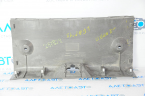 Nissan Leaf 13-17 trunk opening trim gray, broken fastener, worn