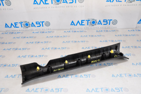 Door sill trim front left inner Acura MDX 14-20 black, rubbed