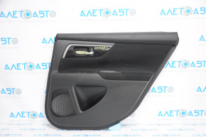 Door trim card rear right Nissan Altima 13-14 black with black insert cloth, scratch