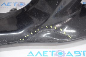 Bare front bumper Dodge Charger 15-23 rest, made, torn, dented, broken crepe, black