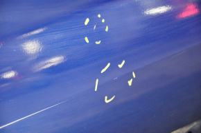 Door bare rear left Ford Explorer 11-19 blue J4, butts, painted