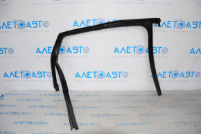 Upper rear left door molding Audi Q5 8R 09-17 mat with glass seal