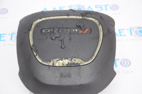 Airbag in steering wheel driver Dodge Charger 15-23 rest, black, Burnt, burnt