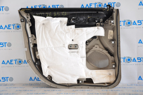 Door trim card front right Ford Explorer 11-12 pre-rest leather gray, plastic turned white, scratches