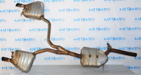 Rear muffler with barrels for Audi Q5 8R 09-12 2.0T