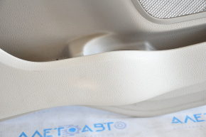 Door trim card rear left Ford Explorer 11-15 pre-rest gray, plastic turned white, leather swelled, bump
