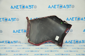 Bumper rear bare right fang Jeep Cherokee KL 14-18 red, crack