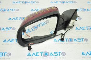 Left side mirror complete Jeep Cherokee KL 14-18 3 pins, red