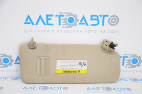 Left sun visor for Hyundai Sonata 15-19 beige