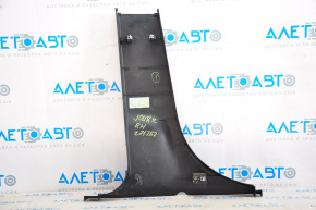 Center pillar trim lower right Dodge Journey 11-20 black, scratch, broken guide