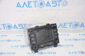 Radio tape recorder Hyundai Sonata 15-17 average display, chrome on controls is useful