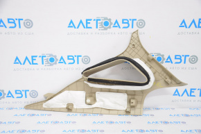 Rear pillar trim left Hyundai Sonata 15-17 beige, broken fastener