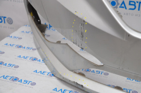 Front bumper bare Hyundai Sonata 15-17 SE hole, broken fasteners, cracks, scratches
