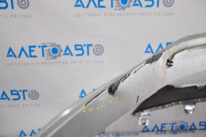 Front bumper bare Hyundai Sonata 15-17 SE hole, broken fasteners, cracks, scratches