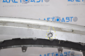 Front bumper bare Hyundai Sonata 15-17 SE hole, broken fasteners, cracks, scratches