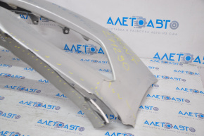 Front bumper bare Hyundai Sonata 15-17 SE hole, broken fasteners, cracks, scratches