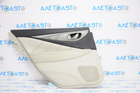 Door trim card rear left Infiniti Q50 14-20 gray