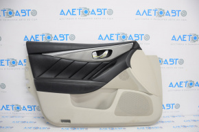 Door trim card front left Infiniti Q50 14-20 gray, scratches