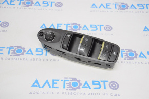 Front left window lift control Infiniti Q50 14-20 graphite with chrome, 4 auto, chrome useful