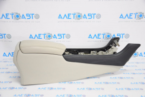 Console central armrest Infiniti Q50 14-15 leather gray