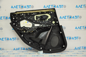 Door trim panel rear right Jeep Cherokee KL 14-18 black with black cloth insert, leather armrest