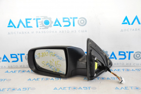Left side mirror complete Kia Sorento 10-15 7 pins, turn signal, silver