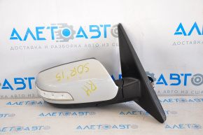 Side mirror right complete Kia Sorento 10-15 7 pins, turn signal, silver