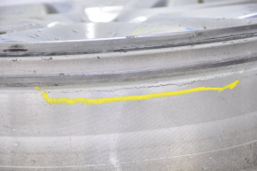 Wheel disk R19 5*114.3 Mazda 6 13-15 Grand Touring graphite, curb, cracked