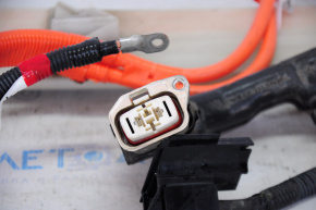 High-voltage cable to the battery of Toyota Camry v40 hybrid through the entire body, the chip is cut off