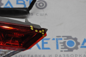 Left inner trunk lid light for Toyota Avalon 13-15, housing crack, glass chip