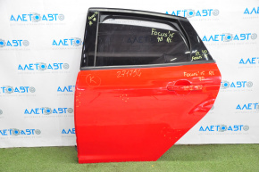 Door assembly rear left Ford Focus mk3 11-18 red PQ, bumps, dent