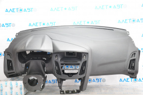 Dashboard front panel without AIRBAG Ford Focus mk3 15-14 rest, broken crepe, scratches