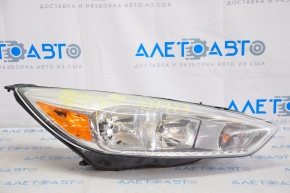 Headlight front right naked Ford Focus mk3 15-18 rest halogen light, spider web