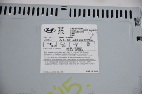 Radio tape recorder Hyundai Sonata 15-17 medium display