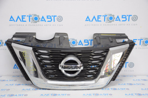 Grill grill Nissan Rogue 16-17 without camera, without radar with emblem