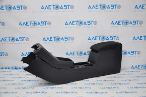Central console with armrest and cup holder VW Tiguan 09-18 black leather