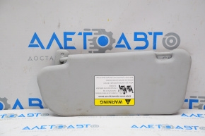 Right sun visor for Mazda3 2003-2008, gray, without hook