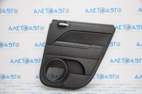 Door trim card rear right Jeep Patriot 11-17 black with black insert plastic, armrest rubber, scratches