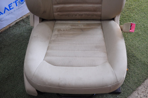 Passenger seat Ford Fusion mk5 13-15 without airbag, mechanical, beige cloth, dry-cleanable