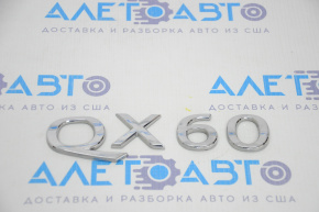 Emblem inscription QX60 trunk lid Infiniti QX60 13-13