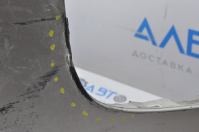 Bare rear bumper Cadillac ATS 13-18 silver for parking sensors, crack, worn, broken fastener