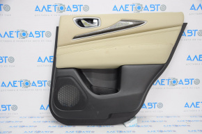Door trim card rear right Infiniti JX35 QX60 13-13 black-beige, for dry cleaning