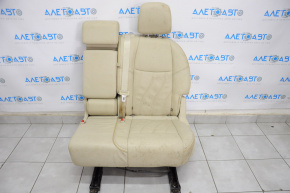Rear seat left Infiniti JX35 QX60 13-13 leather beige, water damage