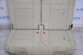 Rear row of seats 3 row Infiniti JX35 QX60 13-15 leather beige, water damage
