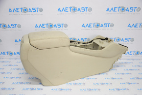 Console center armrest Infiniti JX35 QX60 13-14 beige, water damage, scratches