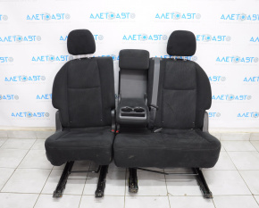 Rear row of seats 2nd row Nissan Pathfinder 13-16 velour black, cut on the back